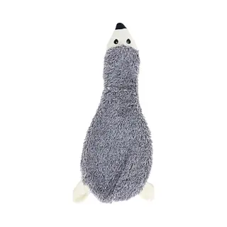Boon Hondenspeelgoed Egel Plat Pluche + Piep Grijs 55cm