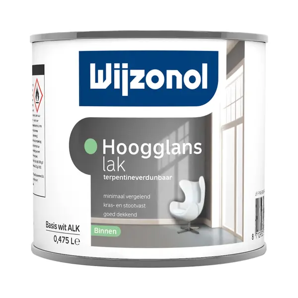 Wijzonol Hoogglanslak Terpentineverdunbaar - 0, 5L thumbnail