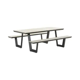 Garden Impressions Sarria Picknick Set 200 X 90 - Donker Grijs