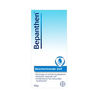 Bepanthen Beschermende Zalf 50g | Intensieve Verzorging Voor Droge & Schrale Huid | Zonder Parfum | Met 5% Dexpanthenol