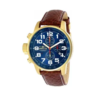 Invicta I-Force 3329 Heren Horloge - Waterdicht - Analoog - Quartz Uurwerk - Roestvrij Staal Met Blauwe Wijzerplaat - 46mm