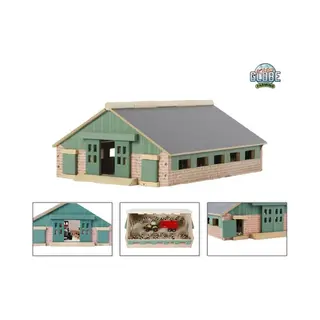 Kids Globe Spielwelt Kids Globe Bauernhof / Kuhstall 1, 87, MaÃŸe 24 X 30 Cm, Dach