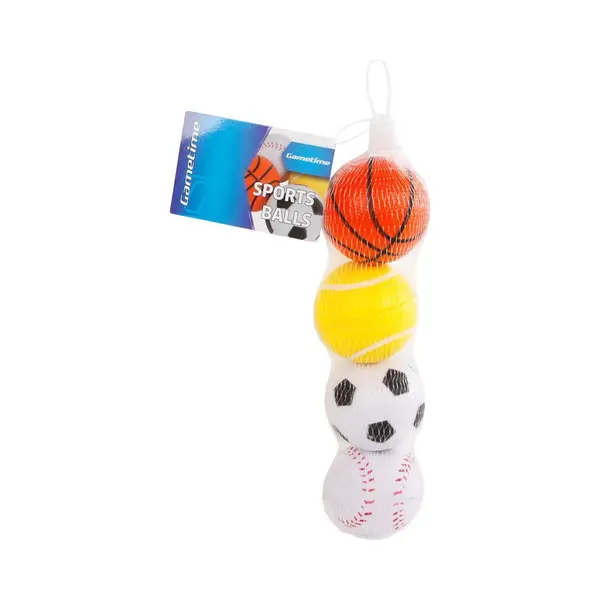 Gametime Van Manen Sportballen Schuim Speelgoed Set 4 Stuks Multicolor. thumbnail