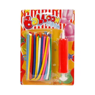 Non-Branded Ballonnen Set Figuren Maken Junior Latex 21-delig Set Bestaat Uit 20 Figuur Ballonnen En 1 Pomp