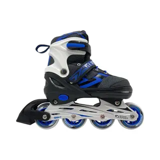 Kids Globe Street Rider Inlineskates (Inliner) Blau/schwarz, Verstellbar Von Größe 33-36, Abec7 Alurahmen