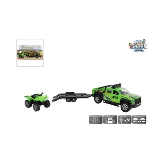 Kids Globe 510220 Gel�ndewagen Mit Anh�nger Mit 29 Cm Leichtem Quad - Kidsglobe 510220