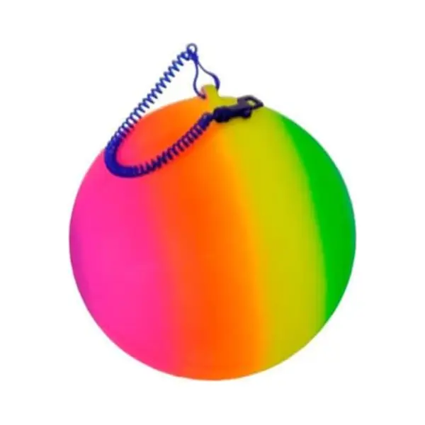Van Manen Spiel Gametime Returnball Rainbow Schnur 21cm Ball Fußball Training thumbnail