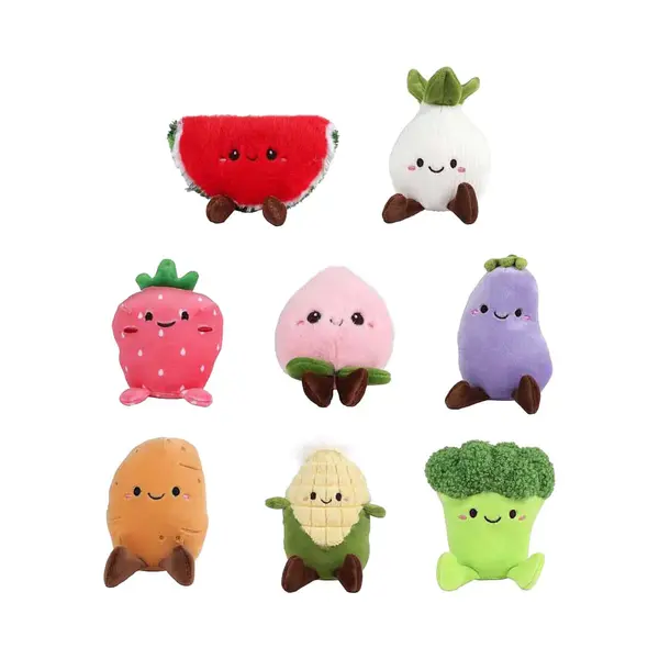 Van Manen Veenendaal Bv Fluffy Menu Groente En Fruit Pluche - 12-14cm thumbnail