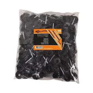 100x Gallagher Ringisolator Promopack - Weidezaun Isolatoren - Uv-stabil Und Witterungsbeständig