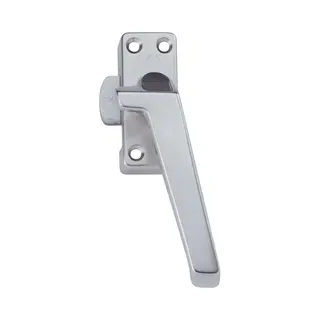 Axa Raamsluiting (model 3308) Aluminium, Afsluitbaar Met Drukknop, Rechts Naar Buiten Draaiend.
