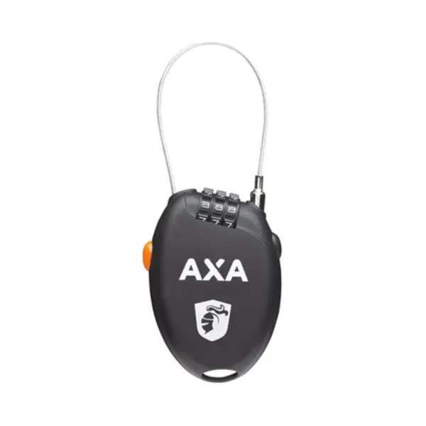 Axa 5011597 Fahrradschloss Schwarz, Orange 53 mm Kabelschloss thumbnail