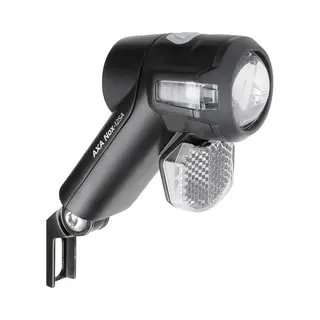 Axa Nox Sport Fietsverlichting – 12 Lux Led Voorlicht – Batterijverlichting – Double Lens Technology – Geïntegreerde Reflector – 30 M