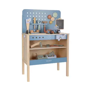 Little Dutch 2545 Holz Spielwerkbank Mit Werkzeug - Blau