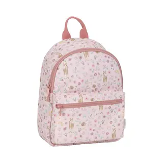 Little Dutch Rucksack Kinderrucksack Mit Brustgurt Für Kinder Kindergarten Geblümt Reh Rosa- Fairy Garden
