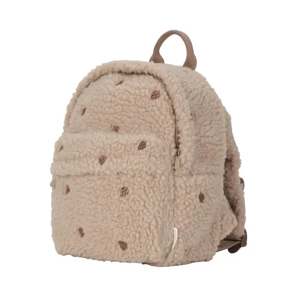 Little Dutch Rucksack Kinderrucksack Teddy Für Kinder Kindergarten Mit Brustgurt Taupe Bestickt - Forest Friends thumbnail