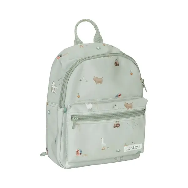 Little Dutch 4945 Kinderrucksack - Little Farm Grün (29x22, 5x12 Cm) thumbnail