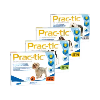 Prac-tic S - 4, 5 - 11 Kg - 3 Pipetten