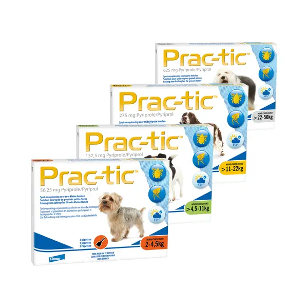 Prac-tic S - 4, 5 - 11 Kg - 3 Pipetten thumbnail
