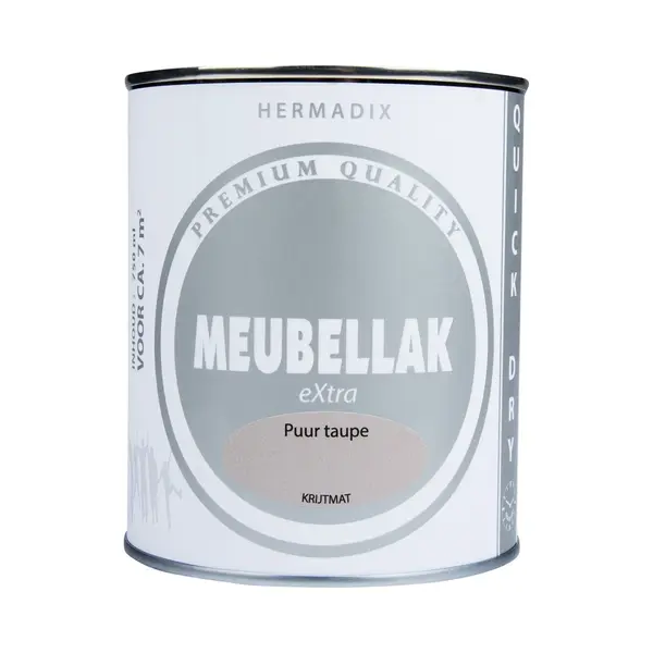 Hermadix Meubellak EXtra - Dekkend - Krijtmat Puur Taupe thumbnail