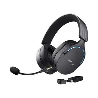 Trust Gxt 491 Fayzo Headset Bedraad en draadloos Hoofdband Gamen Usb Type-C Bluetooth Zwart