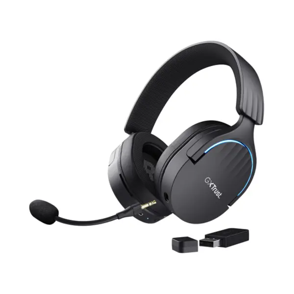 Trust Gxt 491 Fayzo Headset Bedraad en draadloos Hoofdband Gamen Usb Type-C Bluetooth Zwart thumbnail