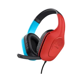 Trust Gxt 416S Zirox Headset Wired Head-band Gaming Black, Cyan, Red