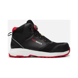 Redbrick Pulse Speed Lace Hoog S3 Esd 32326 - Zwart/Rood - 40