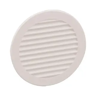 Nedco Schoepenrooster 125mm - Rond - Kunststof - Wit