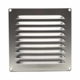 Voorventilatie Rvs Ventilatierooster Met Schoepen 200x200mm