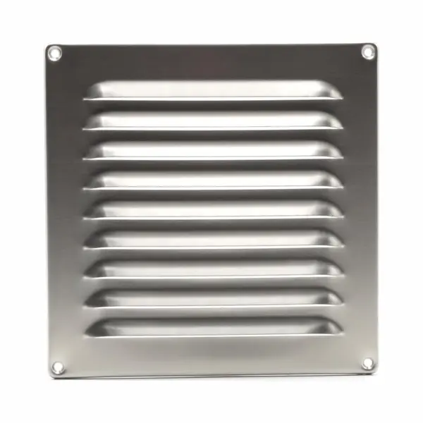 Voorventilatie Rvs Ventilatierooster Met Schoepen 200x200mm thumbnail