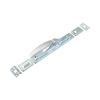 Nemef 1E/34 - Pompespagnolet Voor Het Afsluiten Van Dubbele Deuren - Staal Verzinkte Kast - F1 Geëloxeerde Greep - 2 Hoeksluitplaten - 3 Geleiders