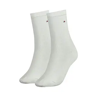 Tommy Hilfiger Damen Classic Socken, Weiß, 39-42 Eu