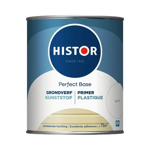 Histor Perfect Base Kunststof Grondverf - Verf Voor Binnen - Primer Verf Op Waterbasis - Geschikt Voor Kunststof Deuren En Kozijnen - Uitstekende thumbnail