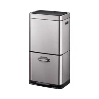 Recycler Sensor Bin Himalaya 35+25 L, Mat Rvs - Eko