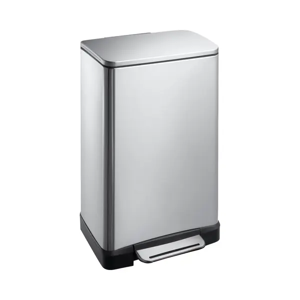 Eko - E-Cube Pedaalemmer 30 Liter - Stainless Steel Plastic - Mat Rvs - Prullenbak thumbnail