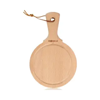 Boska Serveerplank Rond Amigo S - Met Handgreep - Tapasplank - Borrelplank - Beukenhout - ⌀ 15 Cm