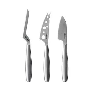 Boska Käsemesser Set Copenhagen - 3-teilig Käsebesteck - Mit Weichkäsemesser Und Hartkäsemesser - Von Edelstahl