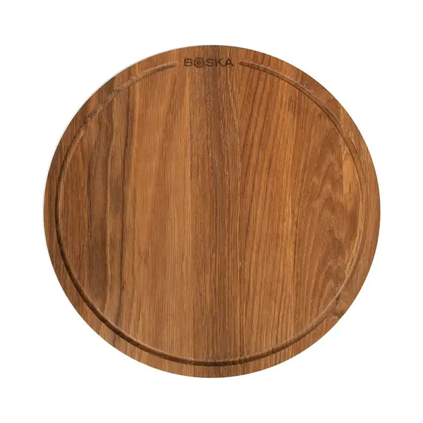 Boska Pizza Board Friends L/Serving Board/Cheese Board/Pizza Tray/Chopping Board/Premium Oak Wood/Pizza, Tapas And Other Food/Brown / ⌀ 13.4" thumbnail