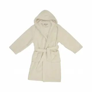 Angelfish Kinder Badjas - Kamerjas - Fleece - Beige - Maat 128