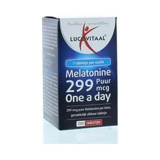 Gratis, Lucovitaal Melatonine Puur 0, 299mcg 200 Tabletten