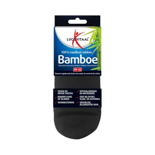 Lucovitaal Bamboe Sokken Zwart 39-42