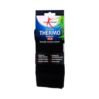 Lucovitaal Bamboe Thermosokken Maat 35-38 - 1 Paar