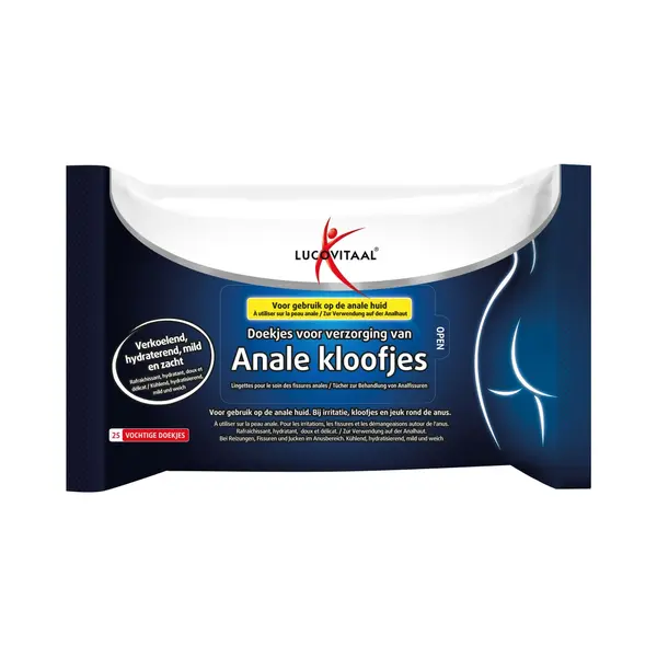 Lucovitaal Anale Kloofjes Doekjes 25 Stuks thumbnail