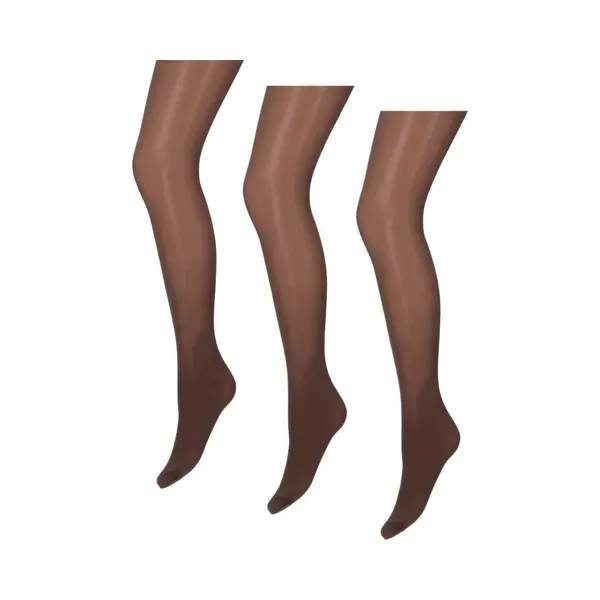 Marianne - Glanzende Dames Panty - 35 Denier - 3-pack - Maat S/M - Bruin thumbnail
