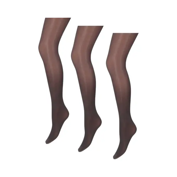 Marianne - Glanzende Dames Panty - 35 Denier - 3-pack - Maat S/M - Donker Grijs thumbnail