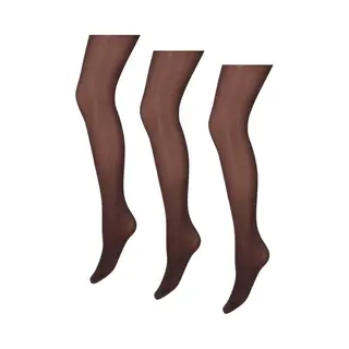 Marianne - Glanzende Dames Panty - 35 Denier - 3-Pack - Maat Xxxl - Chocolade