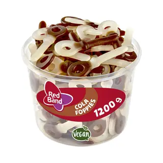 Red Band - Cola Schnuller - Weingummi - Fruchtgummi - Dose Mit 1, 2 Kg