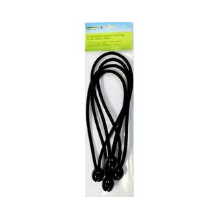 Campking Zak 4 Trapezekoord Spanner+Knop Zwart 25 Cm Accessoire