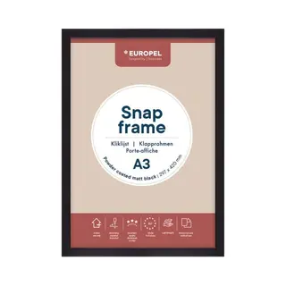 Europel Klapprahmen Premium+ A3 Schwarz
