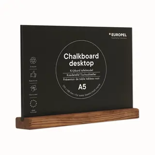 Europel 356271 Kreidetafel Schwarz, Holz Pinienwald, Holz